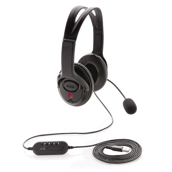 Over Ear hovedtelefon med kabel, sort