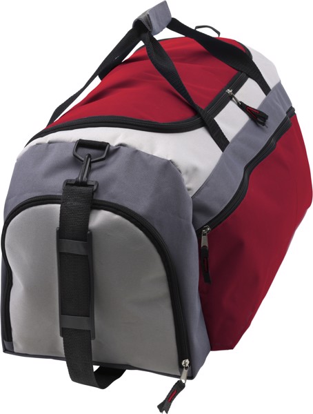 Polyester (600D) sports bag - Red