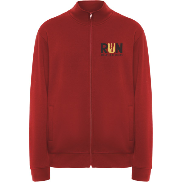 Maglione unisex con cerniera intera Ulan - Rosso / L