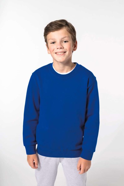 Kids' Crew Neck Sweatshirt - White / 10/12