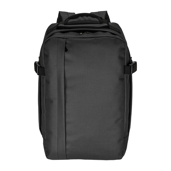 Cabin Size Travel Backpack With Laptop Holder (15) In 600D Polyester - Black