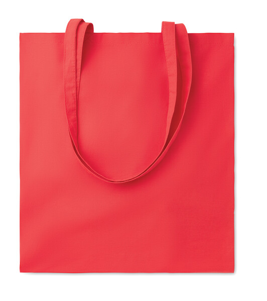 Sac shopping coton 140gr/m² Cottonel Colour + - Rouge