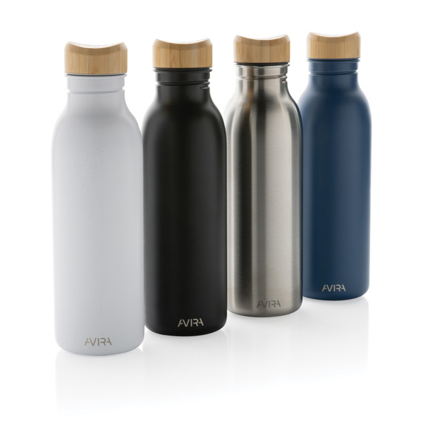 Bottiglia Avira Alcor in acciaio riciclato RCS 600ml - Color Argento