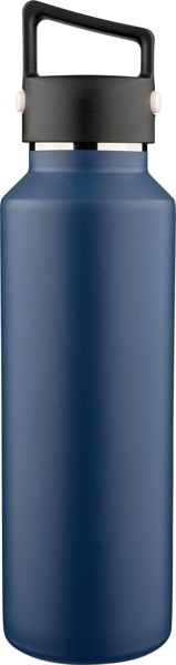 Gerecyclede roestvrijstalen dubbelwandige fles (600 ml) Mace - wit
