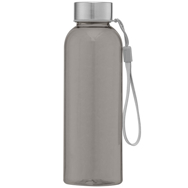 Skye - Bouteille d'eau 500 ml en rPET avec bracelet de poigne - Gris / Jet d’encre 4 couleurs