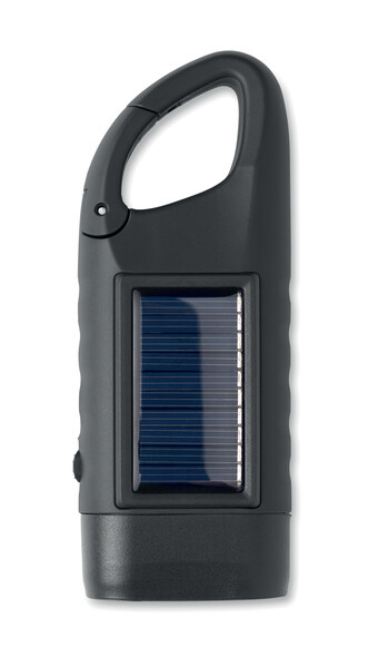 Solar torch with dynamo crank Cranch - Black