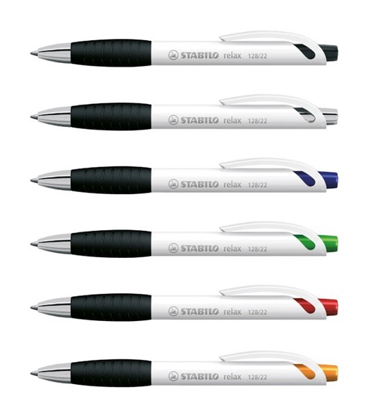 STABILO relax Kugelschreiber, silber