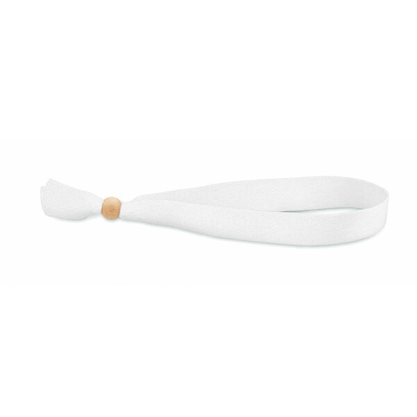 Pulseiras de poliéster com sublimação - Cor integral / Fecho amovível em bambu