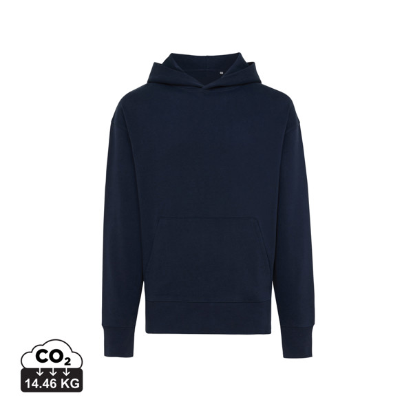 Sweat à capuche en coton recyclé Iqoniq Yoho - Bleu Marine / XXS