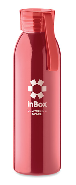 Bottiglia in acciaio inox 650ml Bira - Rosso