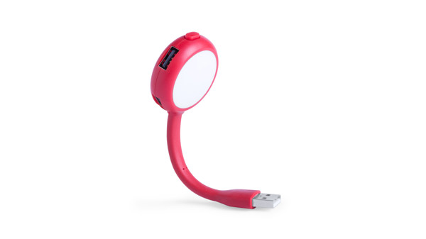 Lámpara Puerto USB Ticaro - Rojo