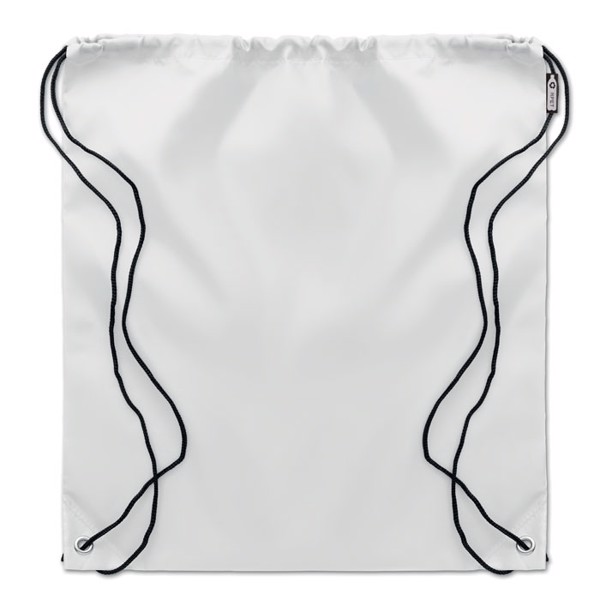 190T RPET drawstring bag Shooppet - White