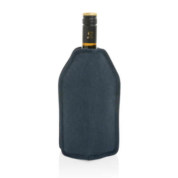 Housse réfrigérante à vin Vino en rPET AWARE™ - Bleu Marine