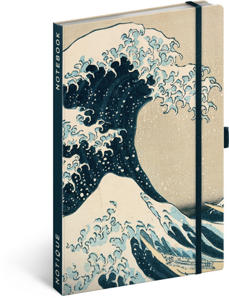 Notique Notes Katsushika Hokusai, Linkovaný, 13 x 21 cm