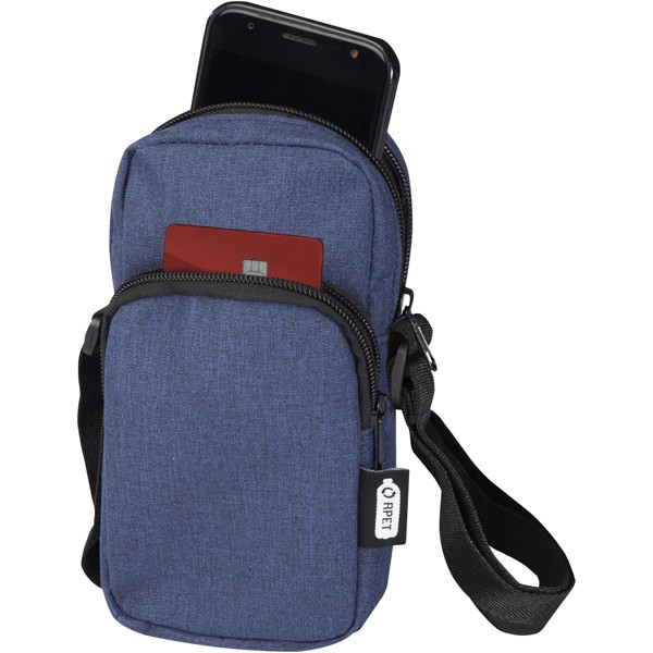 Pochette Ross recyclée GRS pour téléphone portable - Bleu cobalt