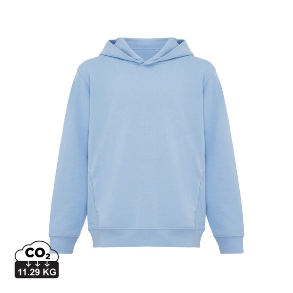 Dětská mikina s bočními kapsami Iqoniq Yengo z rec. bavlny - Sky Blue / 78