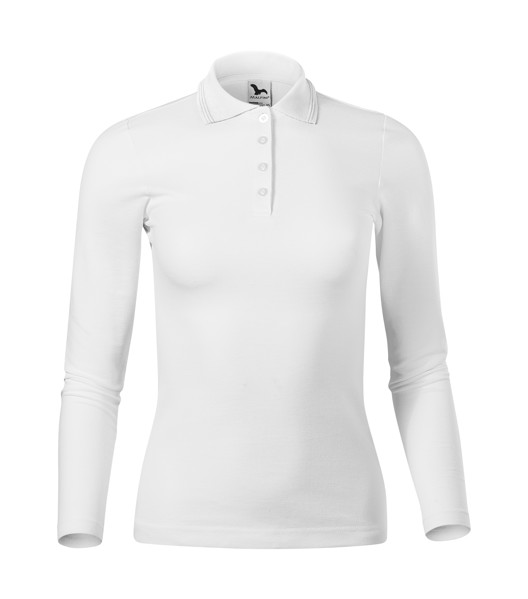 Polokošile Dámská Malfini® Pique Polo Ls - Bílá / 2XL