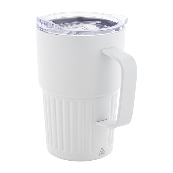 Thermobecher Streaky Grab - Weiß