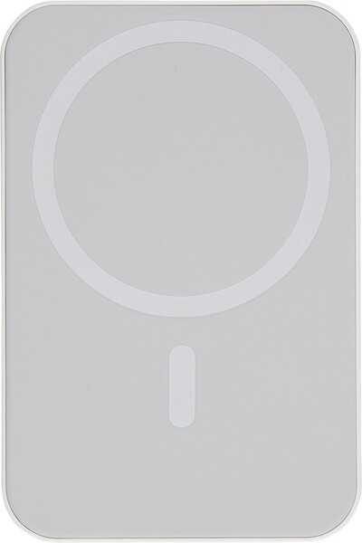 Gerecyclede draadloze oplader powerbank Meno - wit