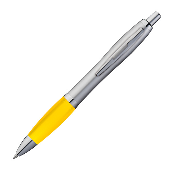 Ball pen with satin finish ANGELINA - Yellow