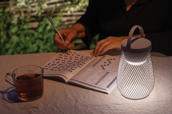Aurora RCS recycled plastic USB re-chargeable table lamp