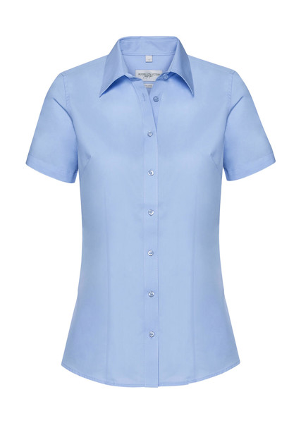 Ladies' Tailored Coolmax® Shirt - White / 4XL