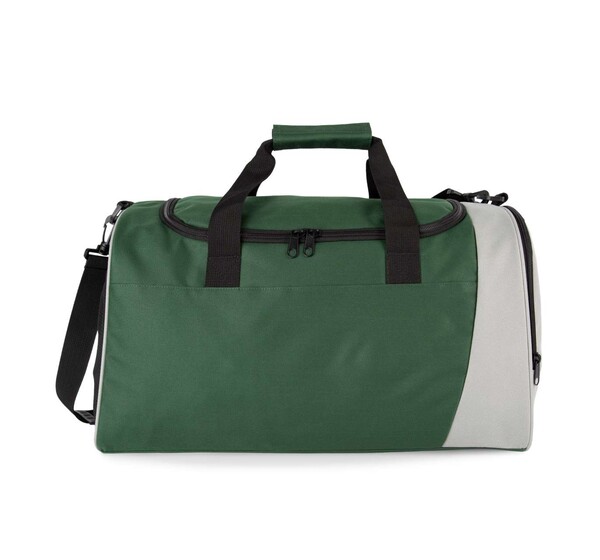 Bicolor Sport Bag - Forest Green / Light Grey / M