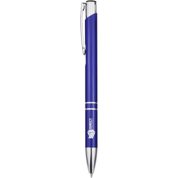 Stylo bille en aluminium recyclé Moneta (encre bleue) - Bleu royal