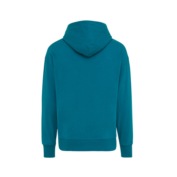 Mikina s kapucí IQONIQ Yoho relaxed fit z recykl. bavlny - Dark Teal / XXS