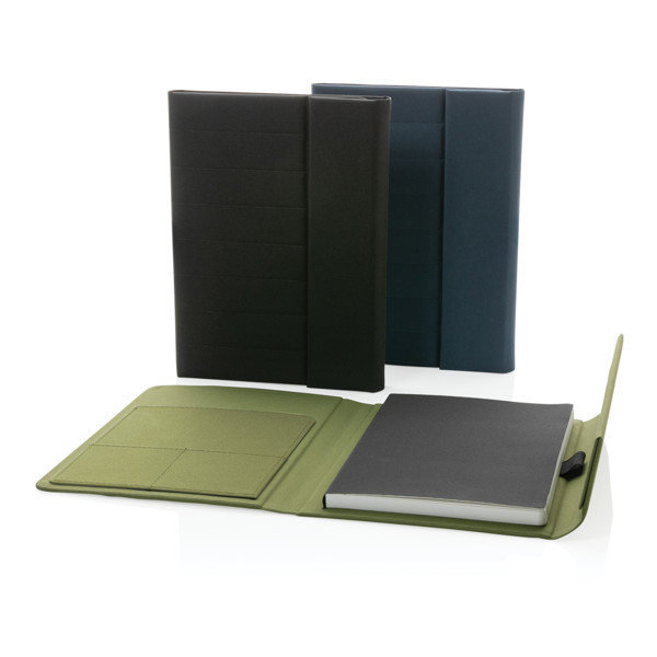 Xd Xclusive A5 notebook, magnetic closure, rPET cover - Navy