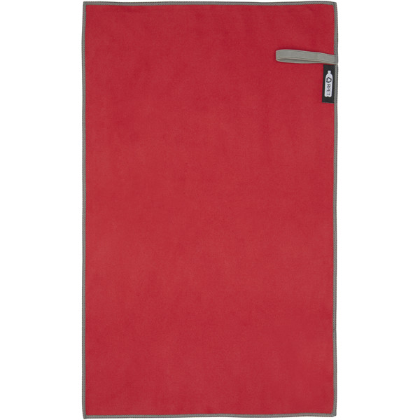 Serviette Pieter certifiée GRS ultra-légère et à séchage rapide 30 x 50 cm - Rouge