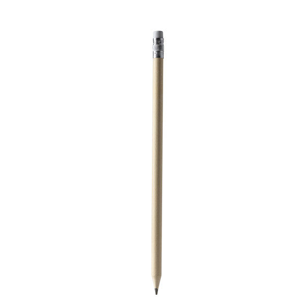 Personalised recycled paper pencil with eraser