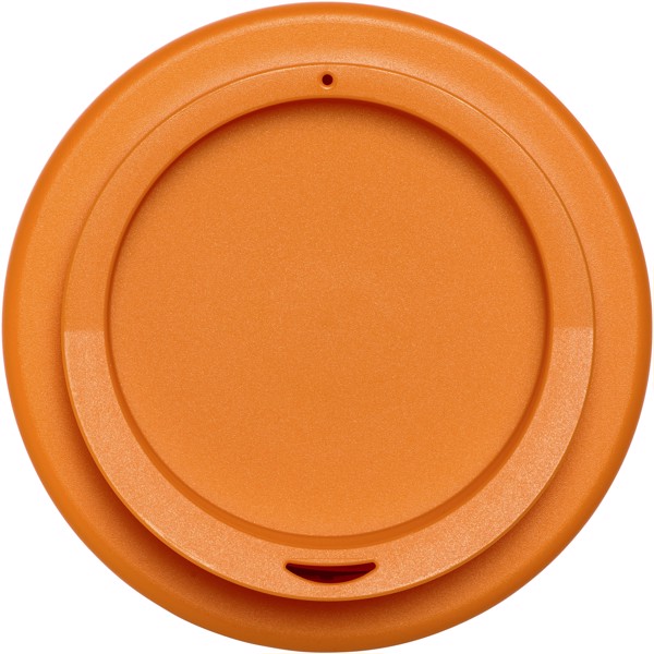 Bicchiere termico da 350 ml con impugnatura Americano® - Arancione / Bianco