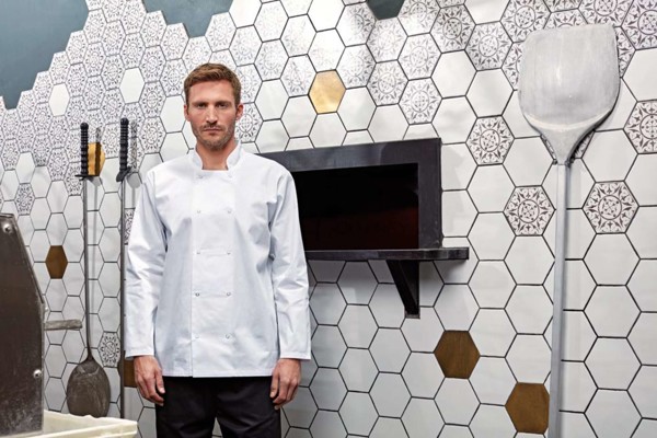 Chef's Long Sleeve Stud Jacket - White / XS