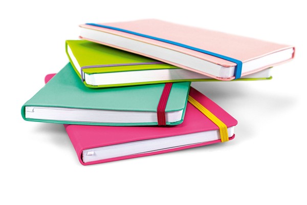Poznámkový blok tečkovaný G-Notes No.3, A5 - Růžová / Žlutá