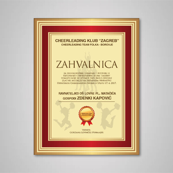 Diplome – Zahvalnice