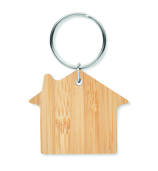 Porta-chaves de casa em bambu Houseboo