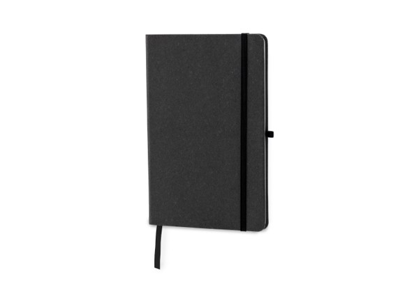 Recycled leather A5 hardcover - Dark Grey