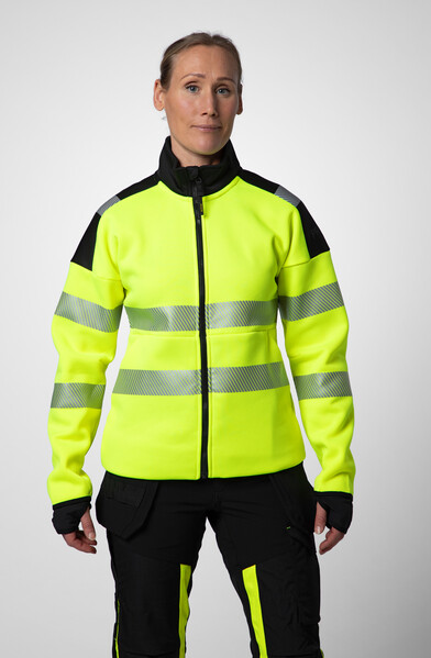 6111 Sweatshirt full zip W Yellow/Black L