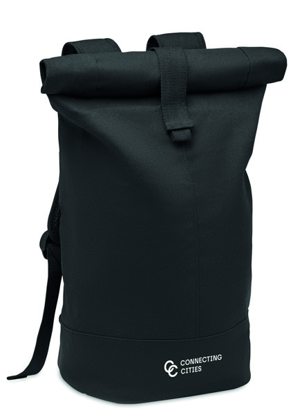 Zurich Roll backpack, 340 g/m² canvas, RPET lining