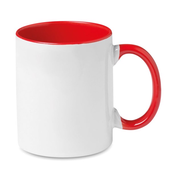 Mug for sublimation printout with spoon Capacity: 350 ml Height