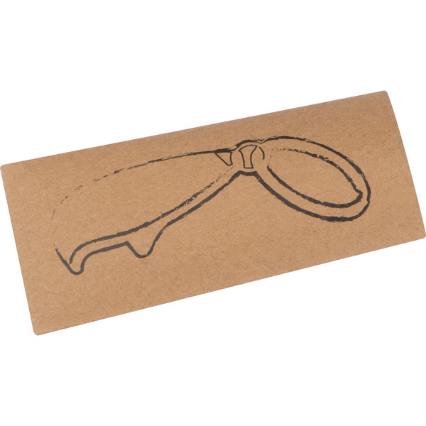 Metal keyring with bottle opener GINO - Silvergrey