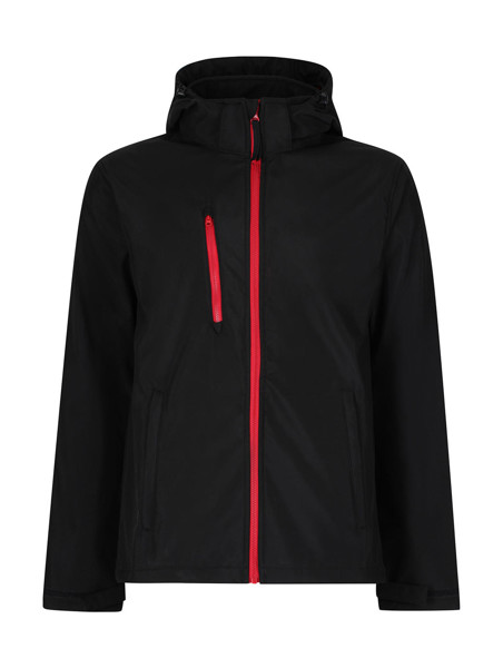 Venturer 3-Layer Hooded Softshell Jacket - Black / Red / M