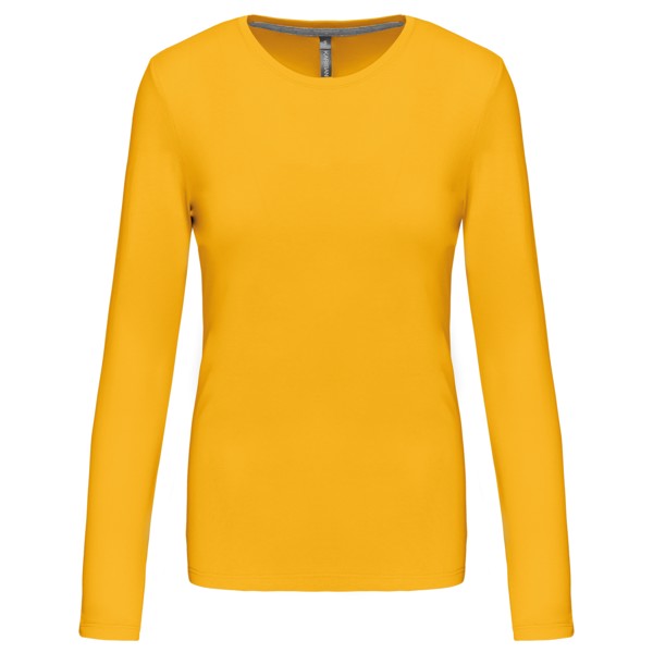 Ladies' Long-Sleeved Crew Neck T-Shirt