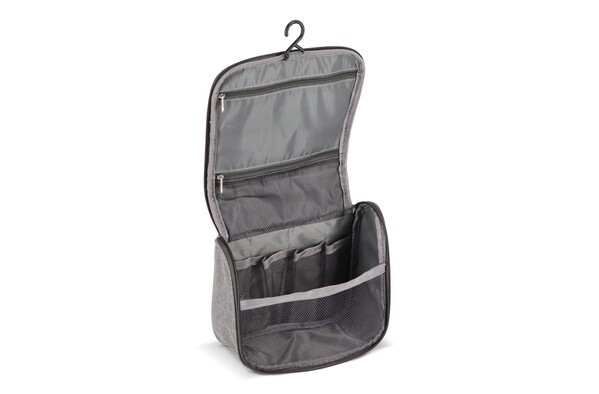 Trousse de toilette de voyage Kora en rPET 300D - Gris
