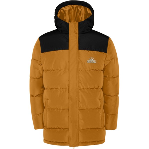 Tallin isolerende børnejakke - Curry Yellow / Ensfarvet sort / 8