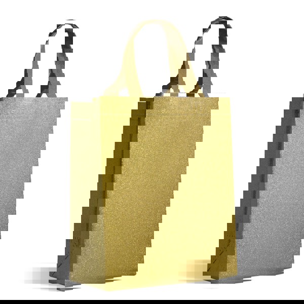 Sac Cadeau En Non-Tissé Pailleté 130G/M² - Or