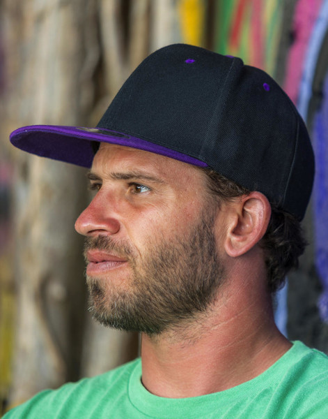 Bronx Original Flat Pzak Dual Cap - White / Black / ONE SIZE