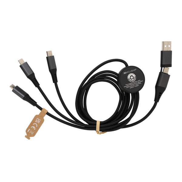 XD - Terra RCS recycled aluminium 120cm 6-in-1 cable