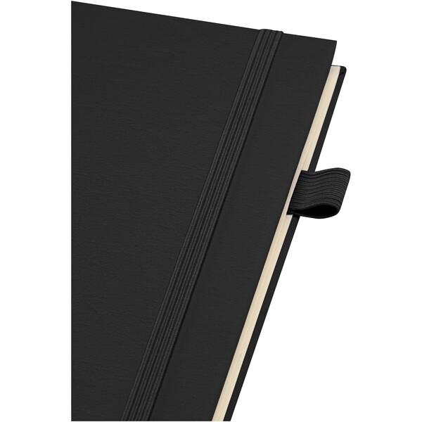 Liss A5 recycled plastic hard cover spiral notebook - Black